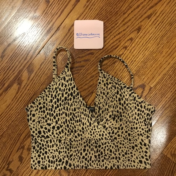 Brandy Melville Tops - BRANDY MELVILLE cheetah Amara top
